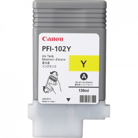 PFI-102Y Cartus original Canon yellow pt. seria IPF500