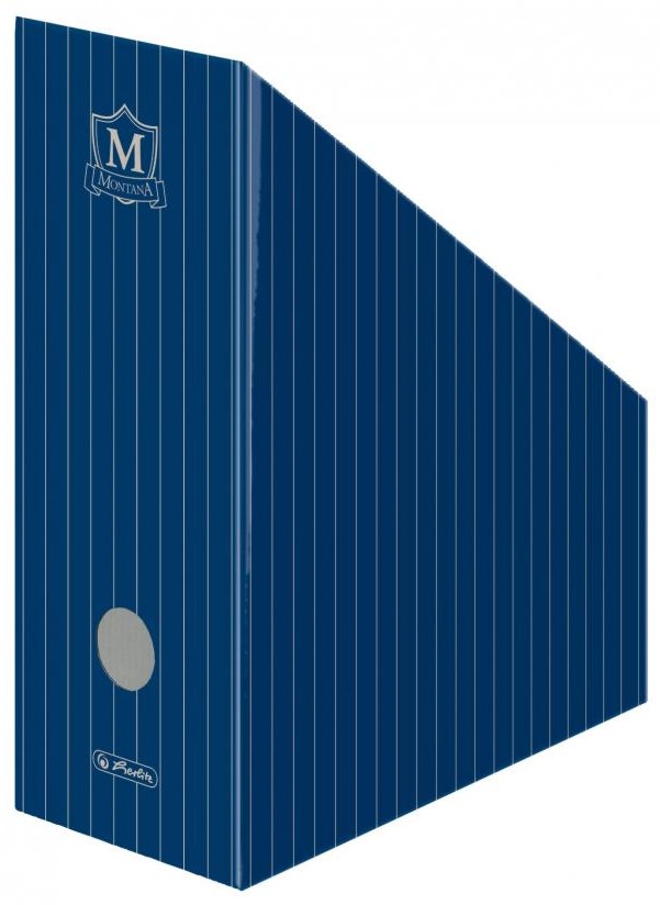 Herlitz Suport vertical carton plastifiat Montana albastru 11.5cm