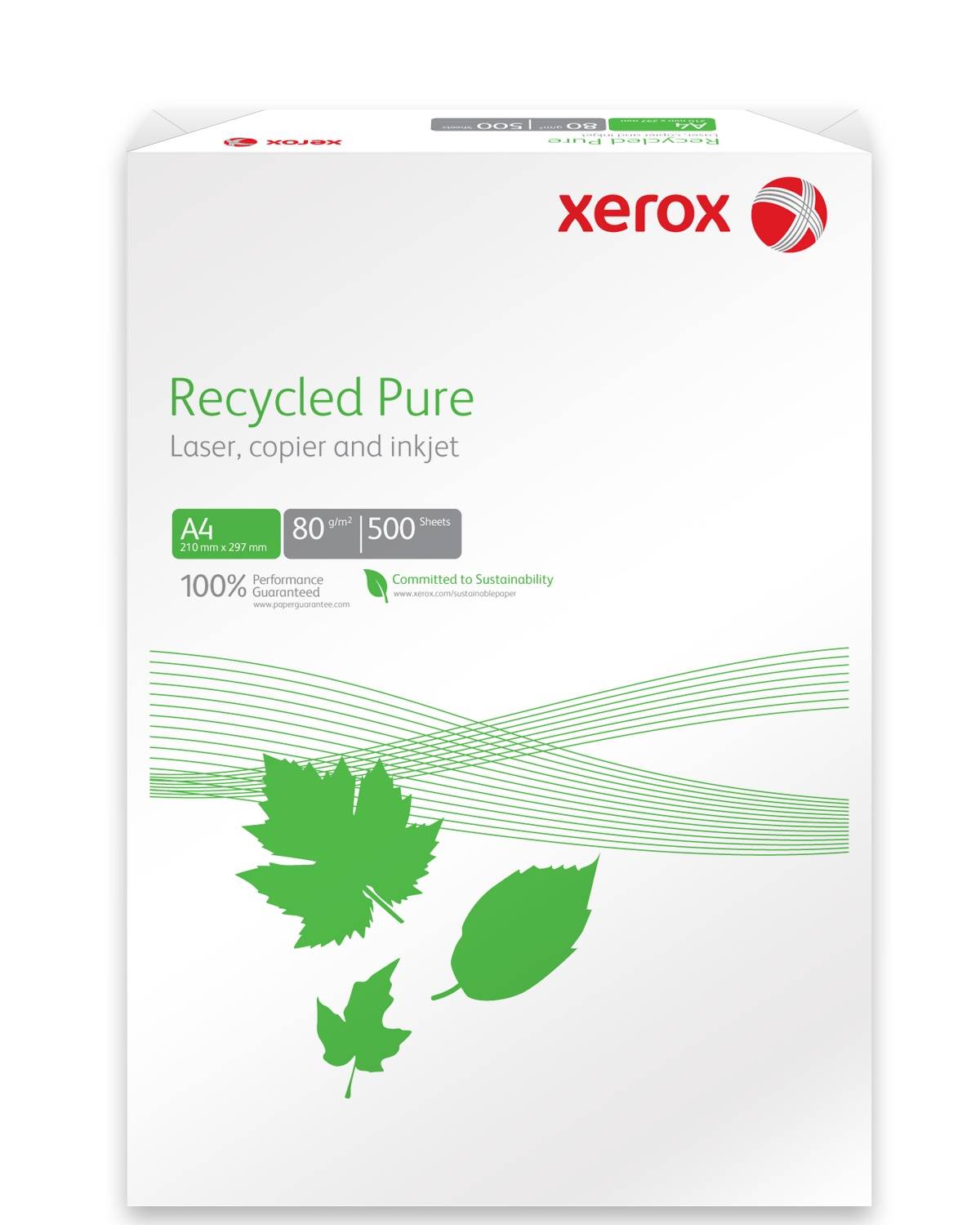 Xerox Hartie A4 80g/mp Recycled Pure, top 500 coli