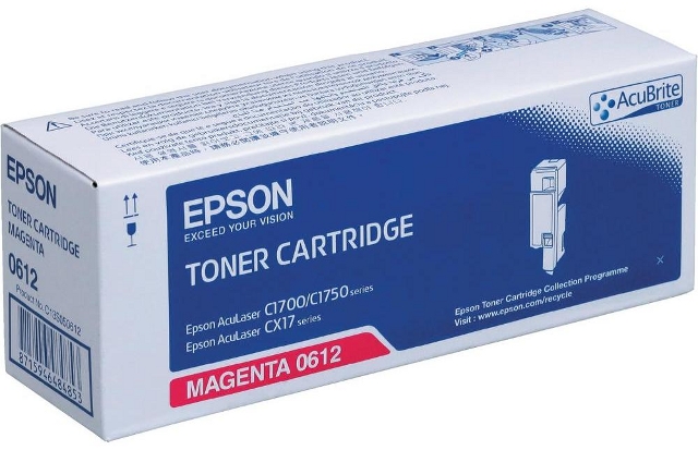 C13S050612 Cartus toner magenta original pt Epson C1700, CX17, 1400 pag
