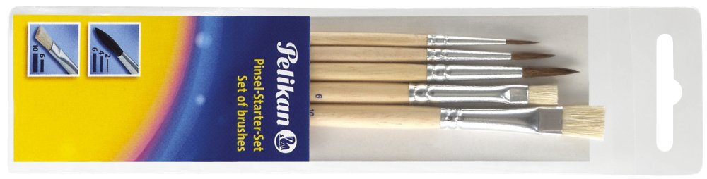 Pelikan Set 5 pensule Starter diverse marimi pentru pictura