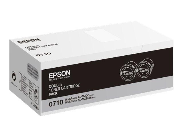 Epson C13S050710 Double pack toner original negru standard