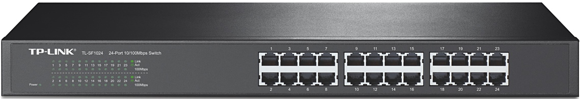 TP-Link TL-SF1024 - Switch 24 porturi, 10/100, desktop/rackmount, carcasa metalica