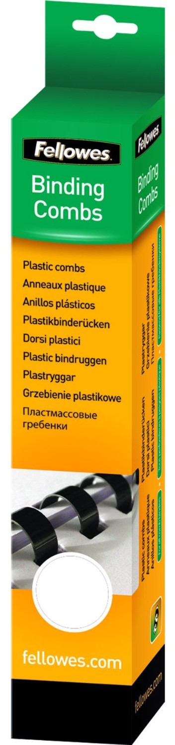 Fellowes Inele indosariat plastic 14mm negre set 25buc