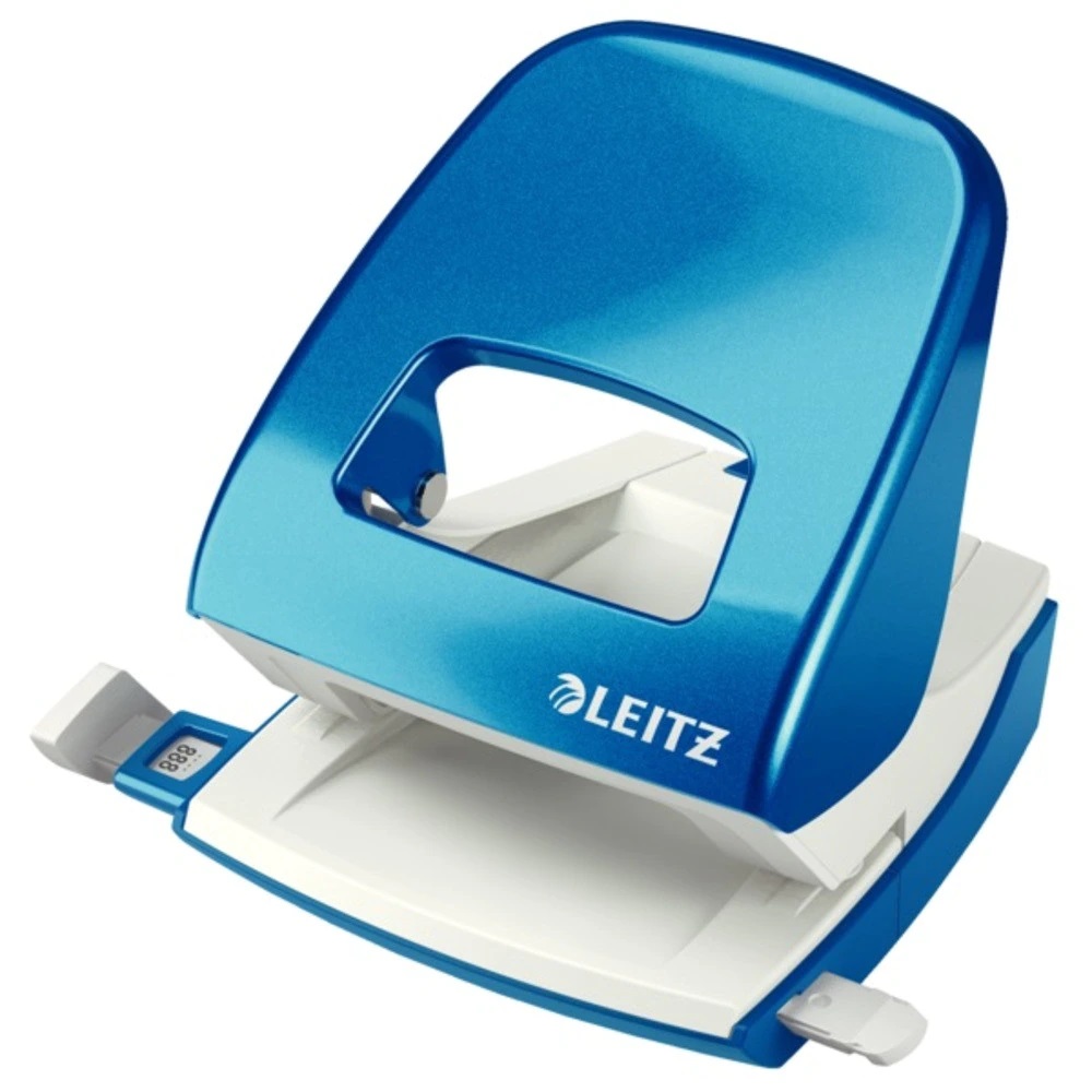 Leitz WOW 5008 perforator metalic 30 coli albastru