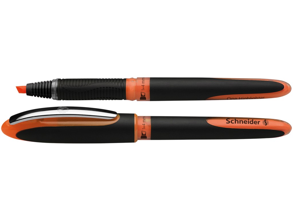 Schneider Textmarker One orange fluorescent Super-Flow