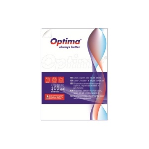 Optima Etichete autoadezive A4 18 etichete 63.5x46.6mm 100 coli