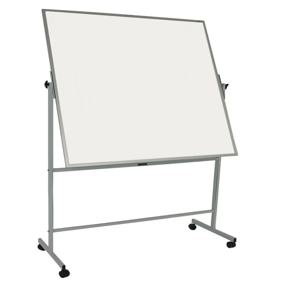 Optima Whiteboard magnetic rotativ 100x200cm stand mobil