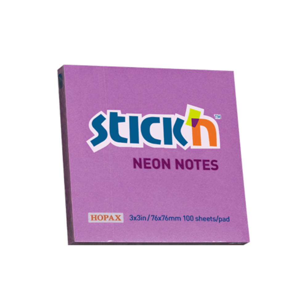 Hopax Notes adeziv 76x76mm 100 file mov neon