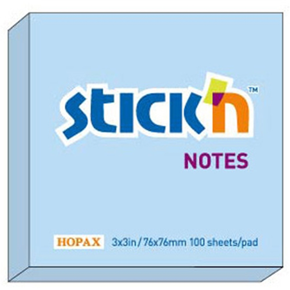Hopax Notes adeziv 75x75mm 100 file albastru pastel