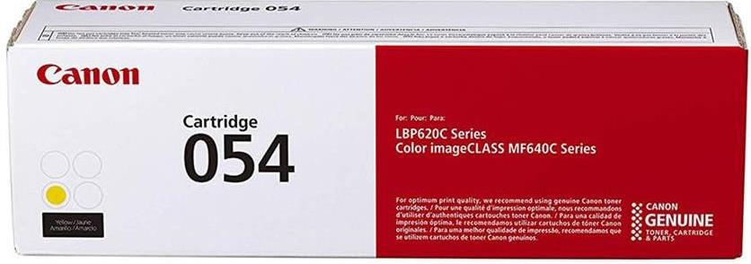 Canon CRG054Y Cartus toner original Yellow pentru i-SENSYS LBP620C, MF640C, 1200 pag