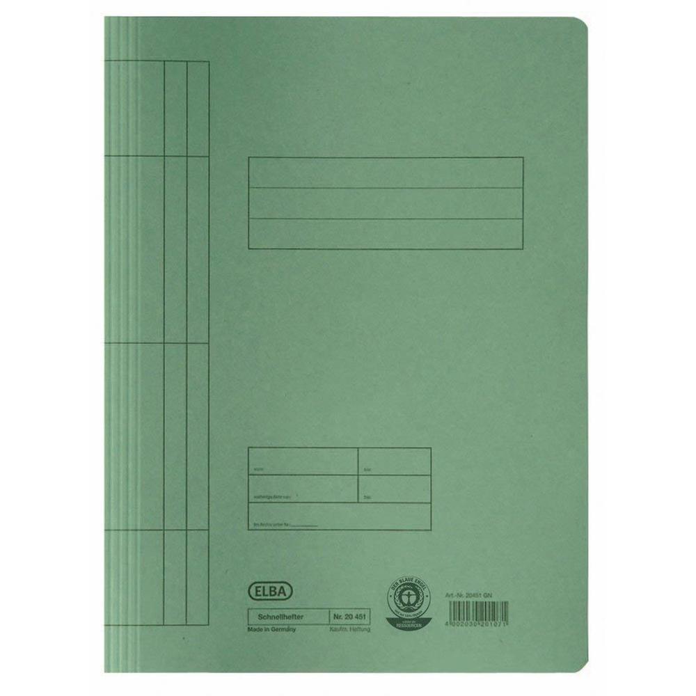 Elba Dosar cu sina A4 Premium verde 250g/mp