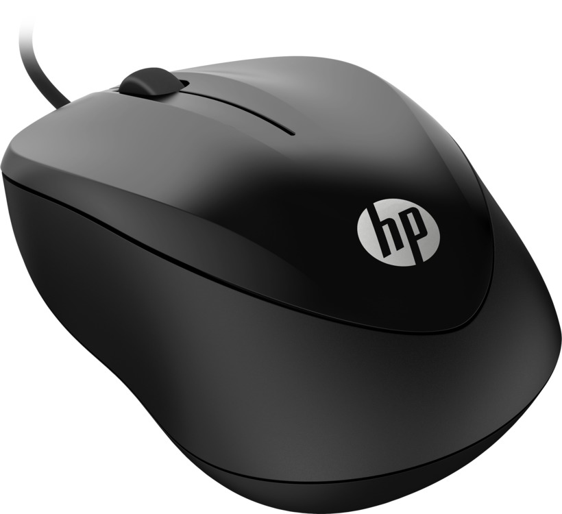 HP 1000 - Mouse cu fir, 3 butoane, 1000dpi, USB-A, negru