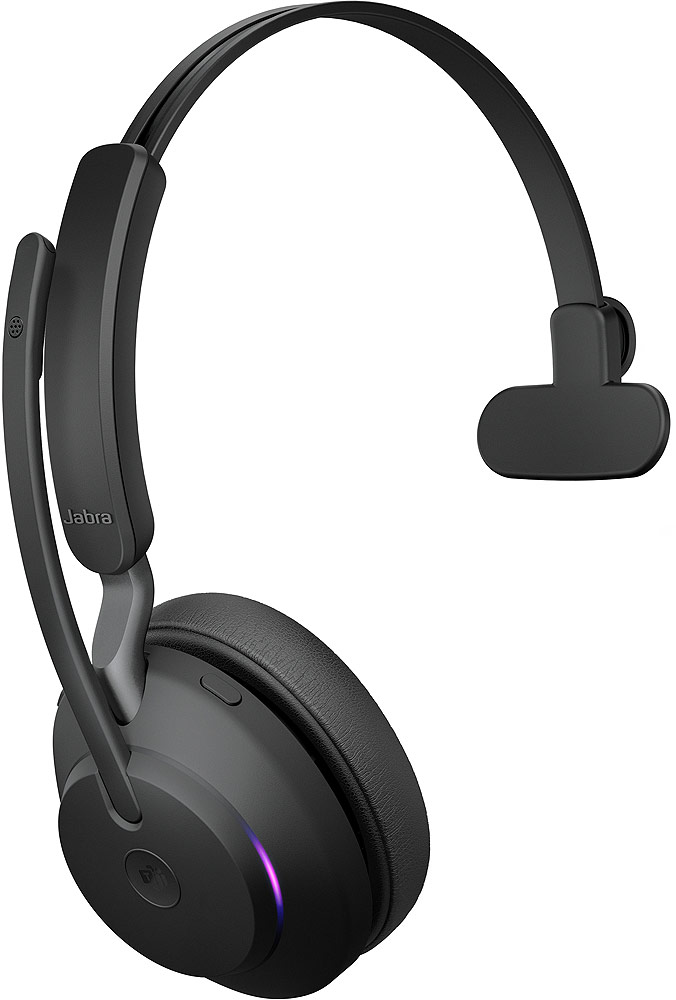 Jabra Casca EVOLVE2 65 MS fara fir, Monoaural, On-Ear, conectare USB-C via Link 380c