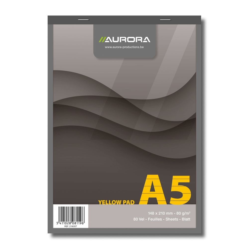 Aurora Bloc notes A5 80 file dictando hartie galbena