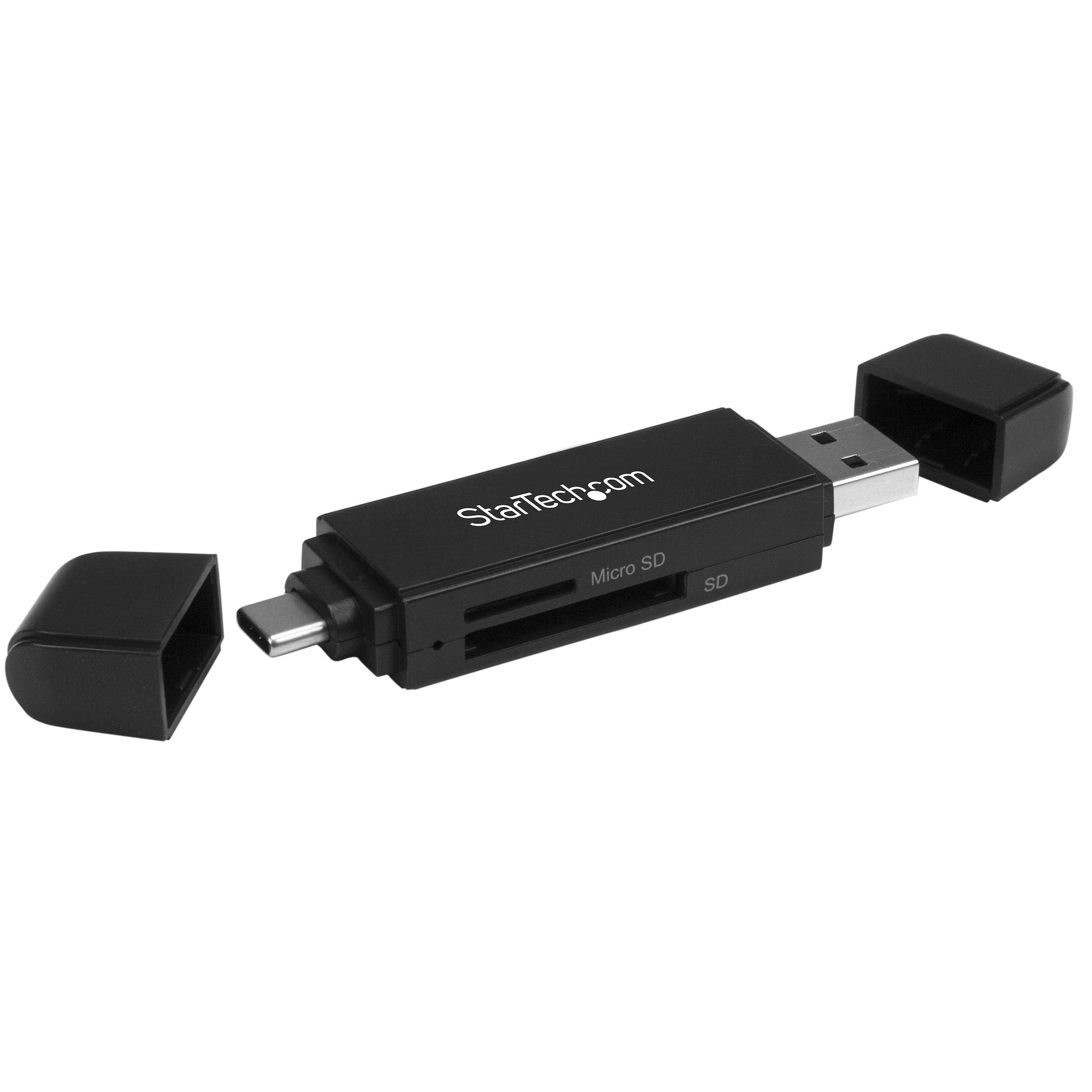 StarTech Dual USB card reader USB-C si USB-A 3.0 pentru SD/ microSD/ MMC