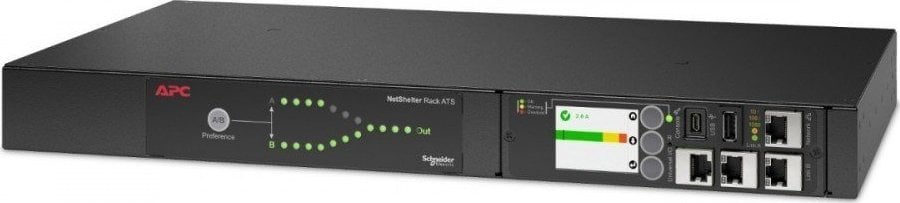 APC NetShelter Rack Automatic Transfer Switch (ATS) 1U