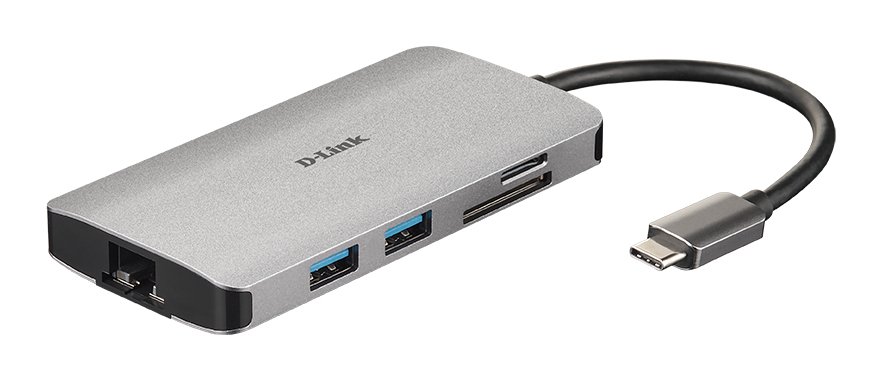 D-Link DUB-810 HUB extern USB-C porturi Gigabit LAN x 1