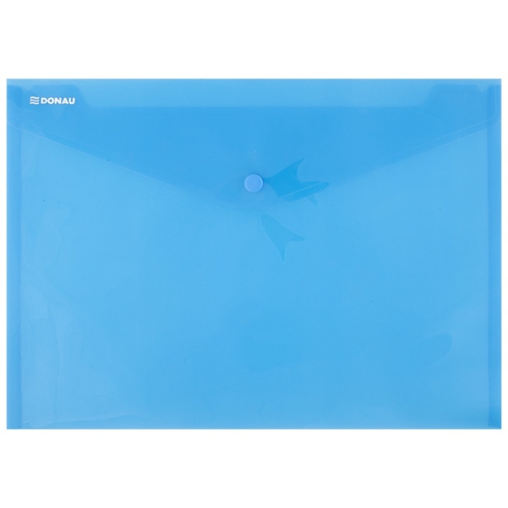 Office Mapa plic A4 plastic transparent cu capsa, asortata