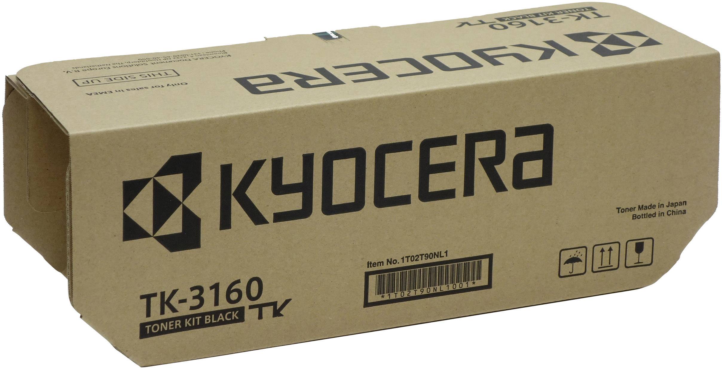TK-3160 Cartus toner negru pentru Kyocera P3045dn, P3145dn, 12.500 pag.