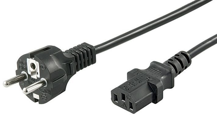 MicroConnect Cablu alimentare Schuko la IEC C13 10A 1,8m negru