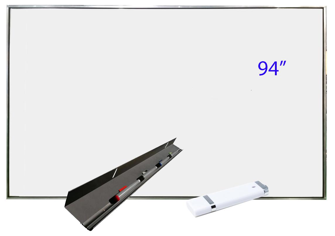 iBoard Tabla interactiva 94 inch cu 4 culori si adaptor wireless