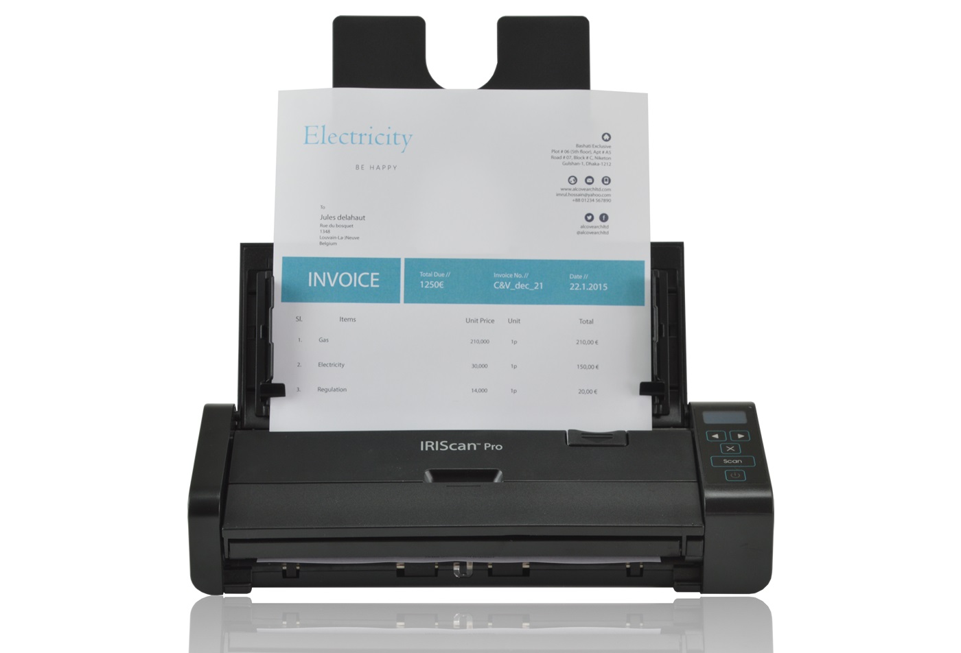 IRISCan Pro 5 23ppm ADF 20 pagini senzor CIS cu rezolutie pana la 600dpi