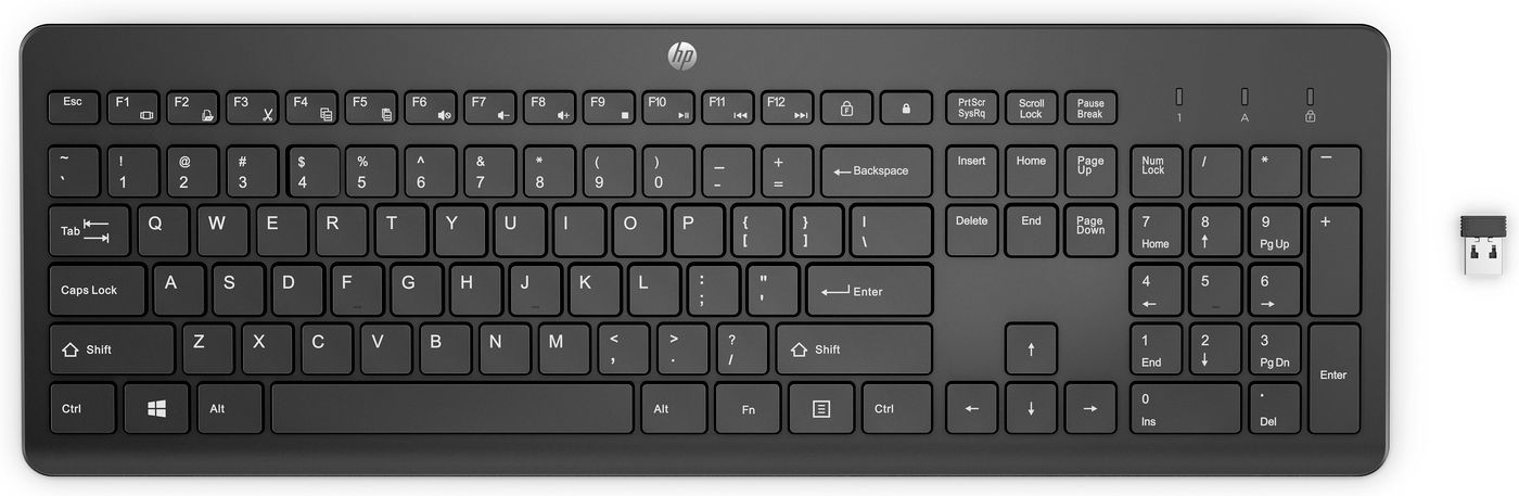 HP 230 Tastatura wireless taste chiclet functioneaza cu baterii 2xAAA