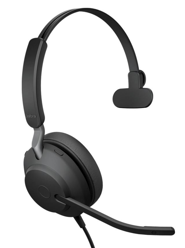 Jabra Evolve2 40 SE UC cu fir prelungitor, Monoaural, On-Ear, conectare USB-C