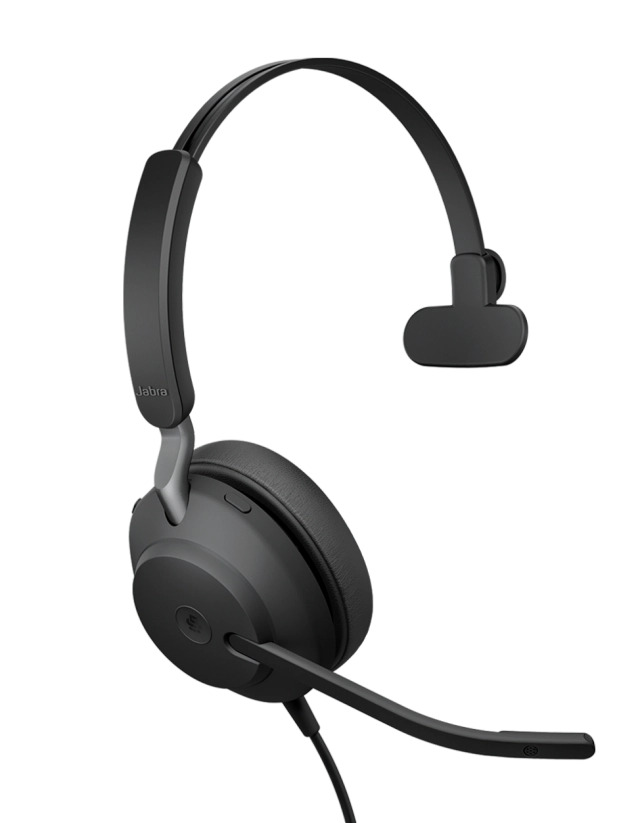 Jabra Evolve2 40 SE MS cu fir, Monoaural, On-Ear, conectare USB-C