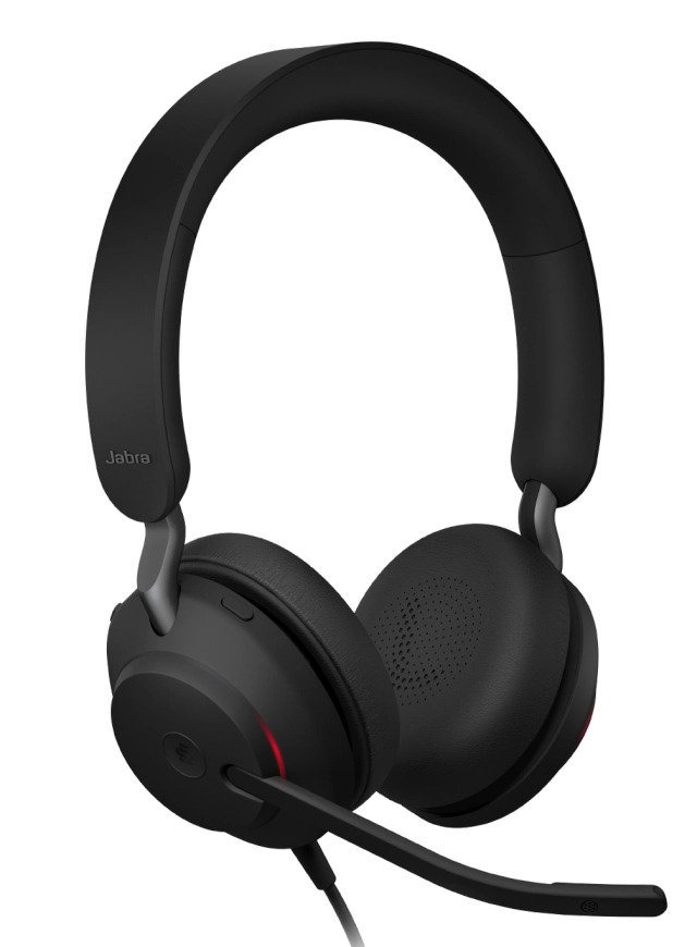 Jabra Evolve2 40 SE UC cu fir prelungitor, Binaural, On-Ear, conectare USB-C