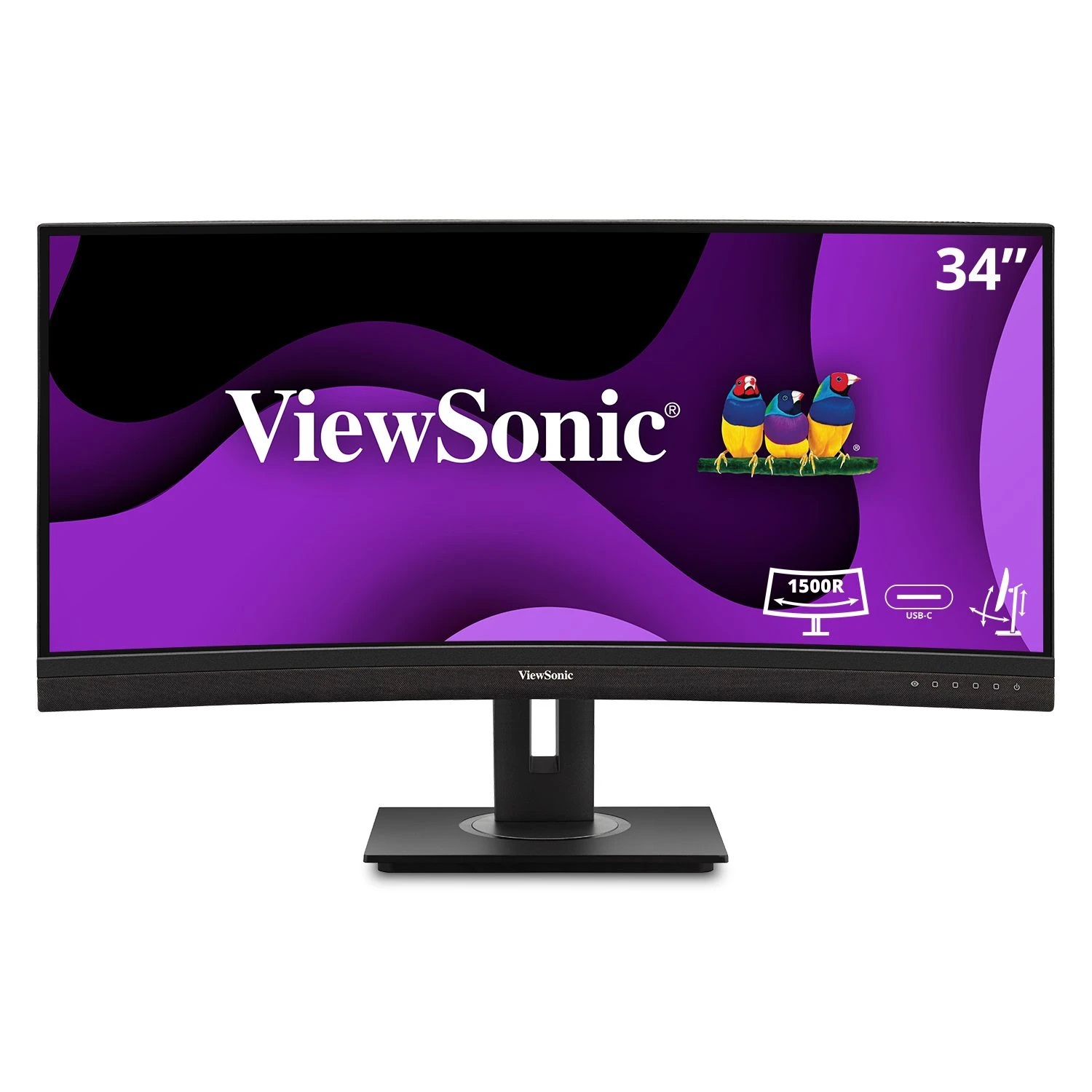ViewSonic VG3419C monitor 34inch curbat 1500R UWQHD 3440x1440px 21:9 3.000:1 400 cd/m2 5ms