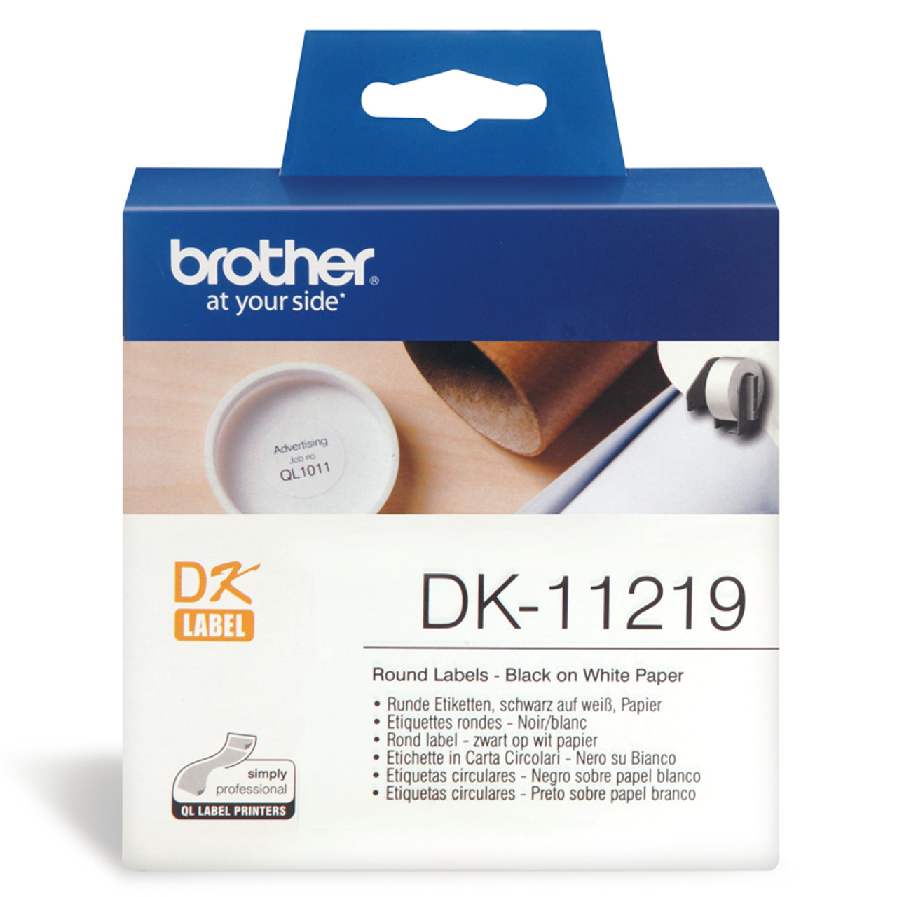 Brother Etichete rotunde DK-11219 Ø12mm 1200/buc