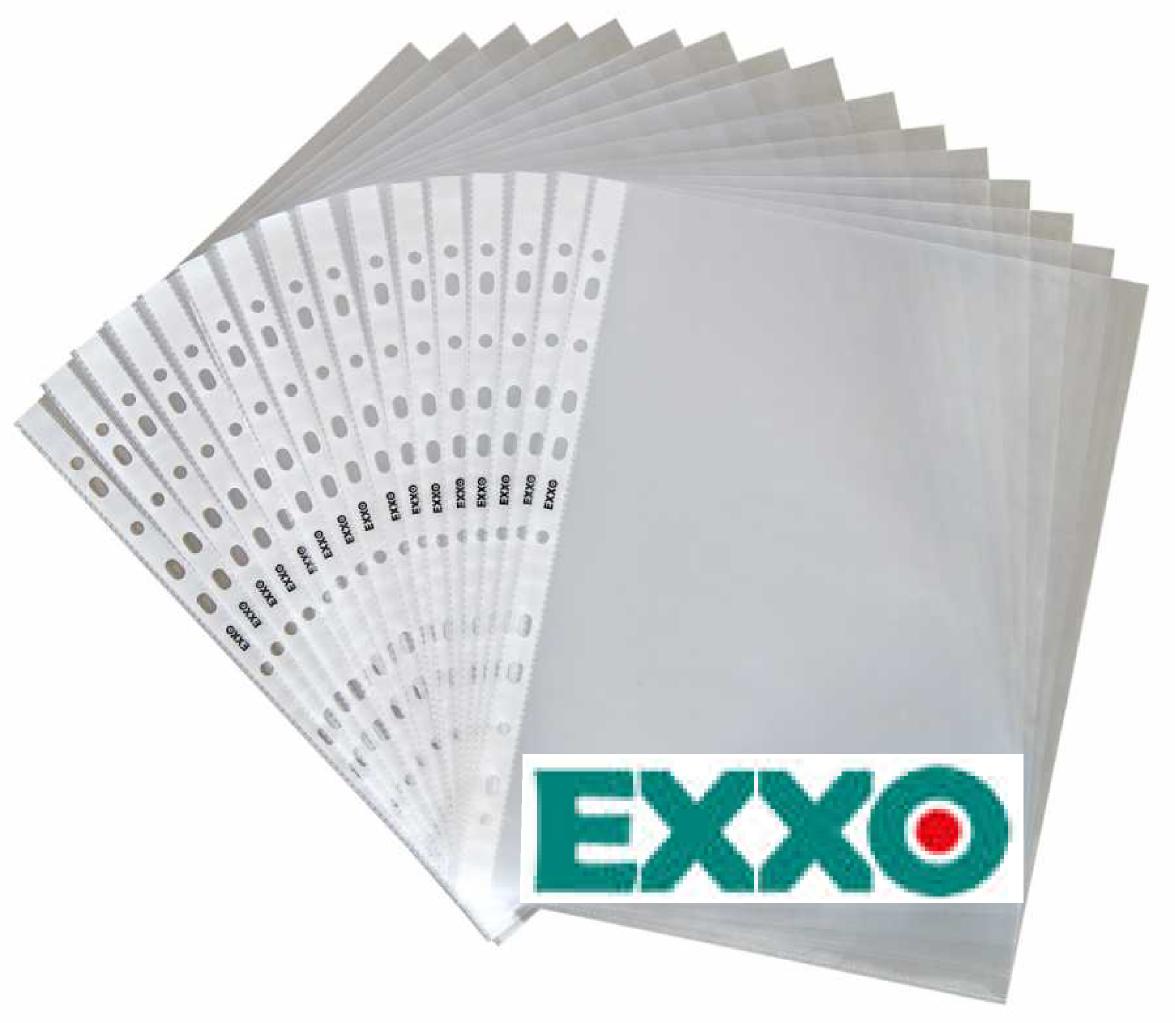 Exxo Set 100 file protectie A4 perforate 40 microni