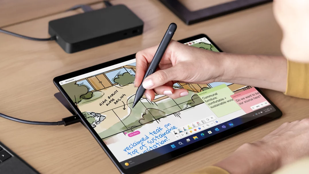 Surface Slim Pen in utilizare