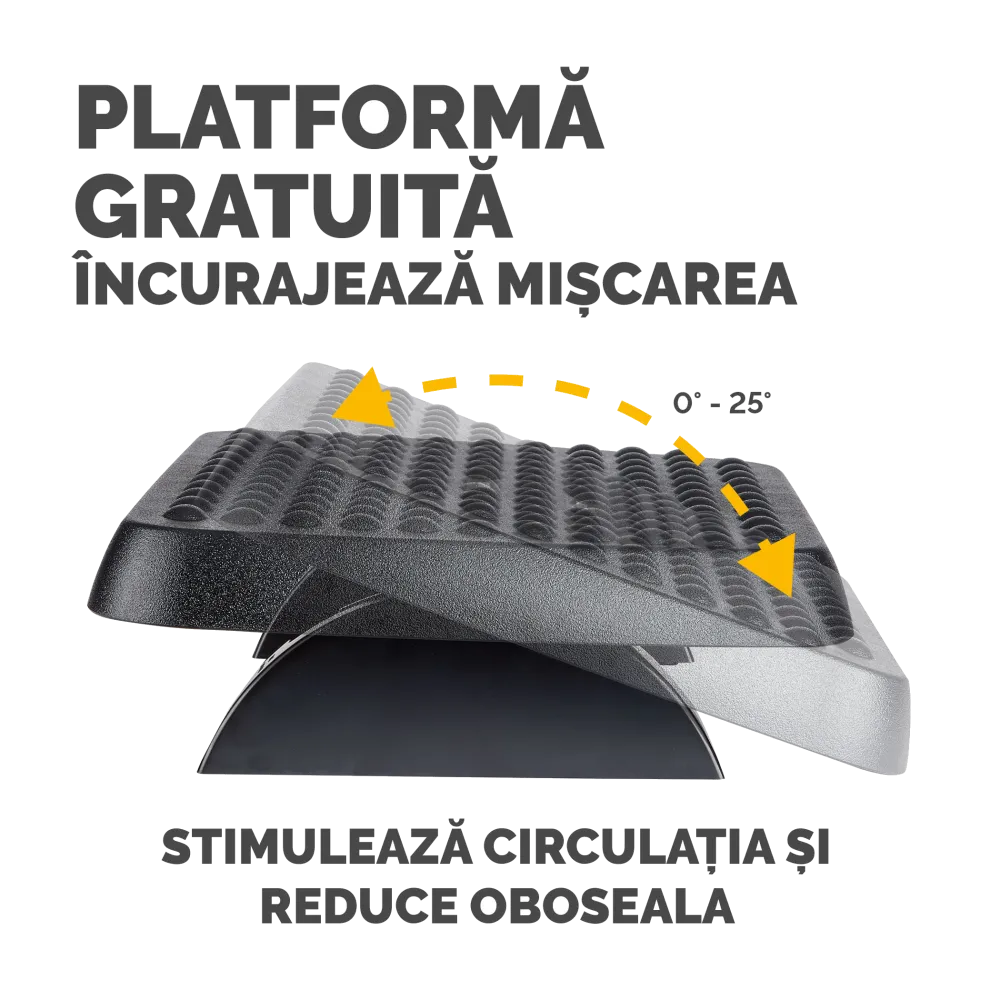 Fellowes Standard Adjustable Foot Rest - Suport ergonomic pentru picioare 
