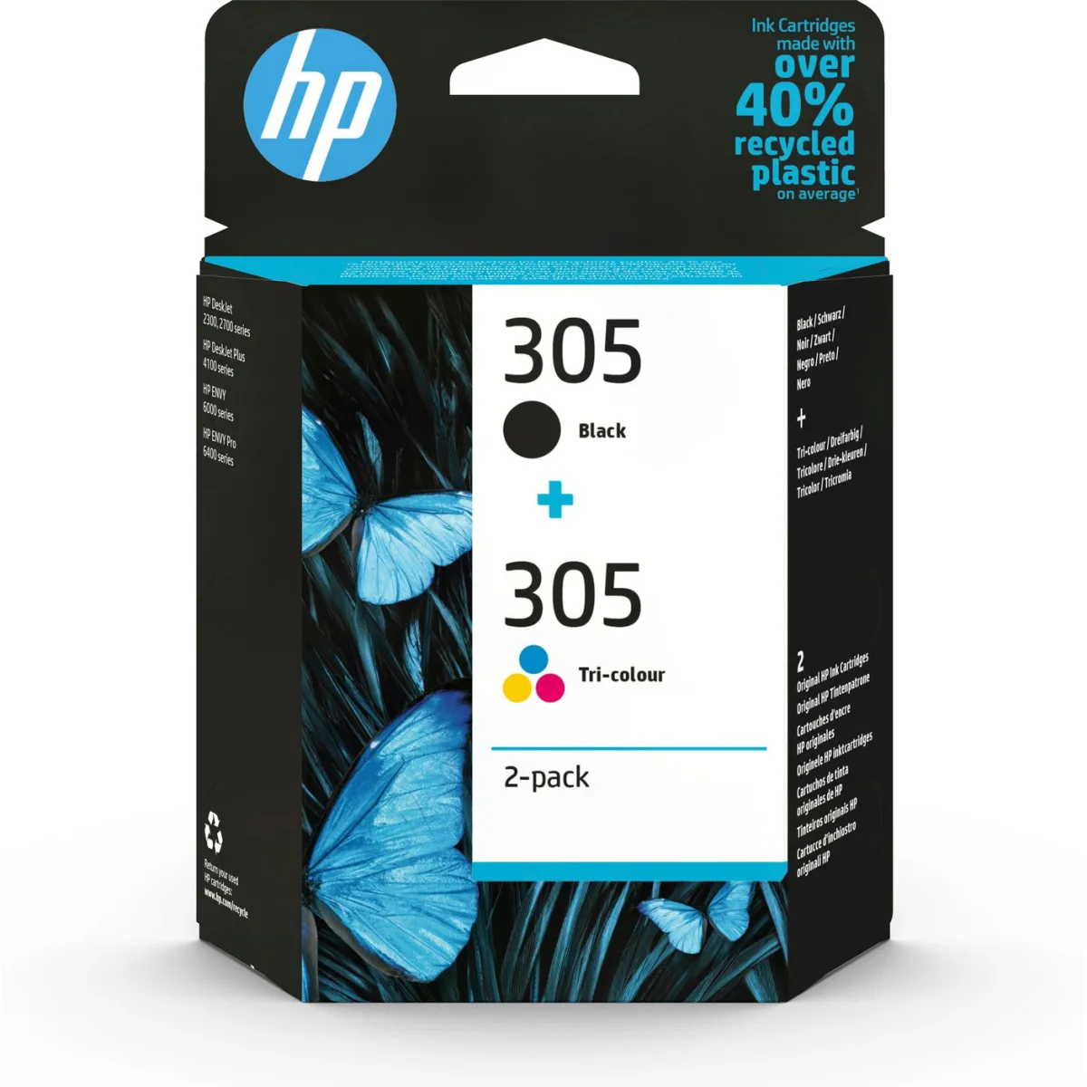 HP 6ZD17AE Bundle cartuse cerneala no. 305 negru si tricolor, 120/100 poze