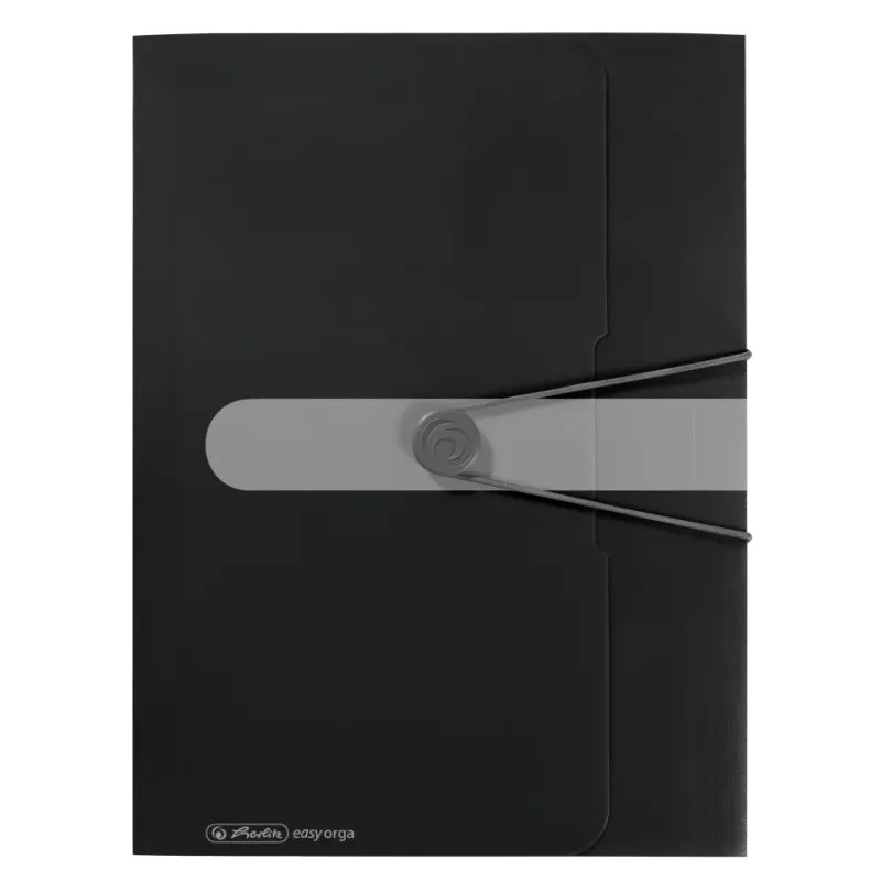 Herlitz Mapa A4 Easy Orga cu elastic neagra, 300 coli 