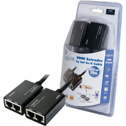 LogiLink HDMI Extender by CAT5/6 up to 30m