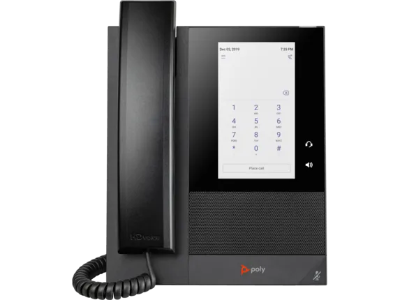 HP Poly CCX 400 Business Media Phone for Microsoft Teams and PoE-enabled 