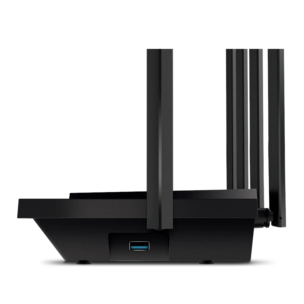 ROUTER TP-LINK wireless 5400Mbps,1 x WAN Gigabit, 4 porturi Gigabit, 1 x USB 3.0 angle
