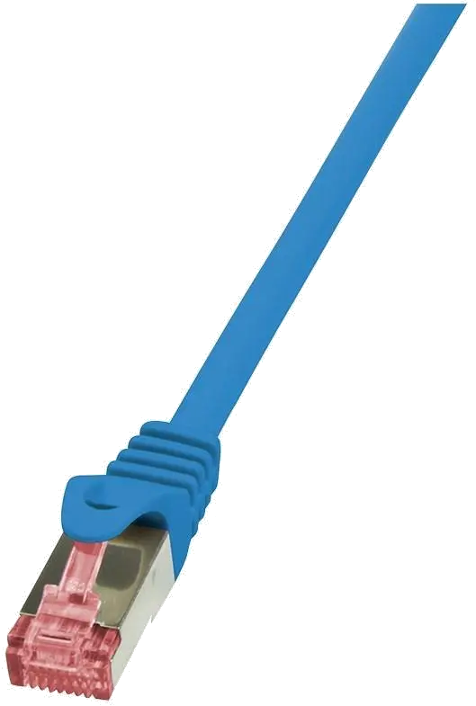 LogiLink Patch Cord S/FTP Cat6, LSZH, cupru, AWG27, dublu ecranat, 1m, albastru