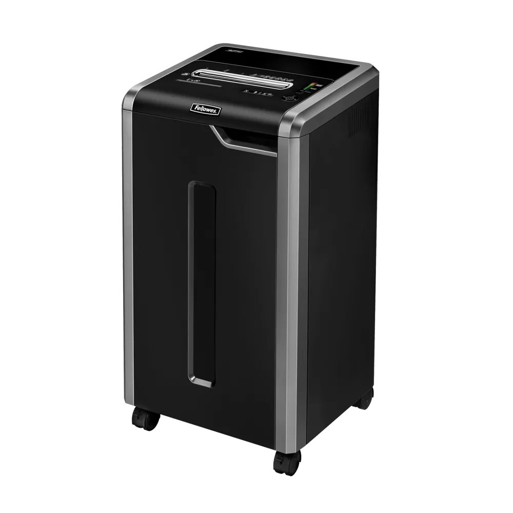 Fellowes Distrugator documente 325Ci, 22-24 coli, particule 4x38 mm, P-4, cos 83L