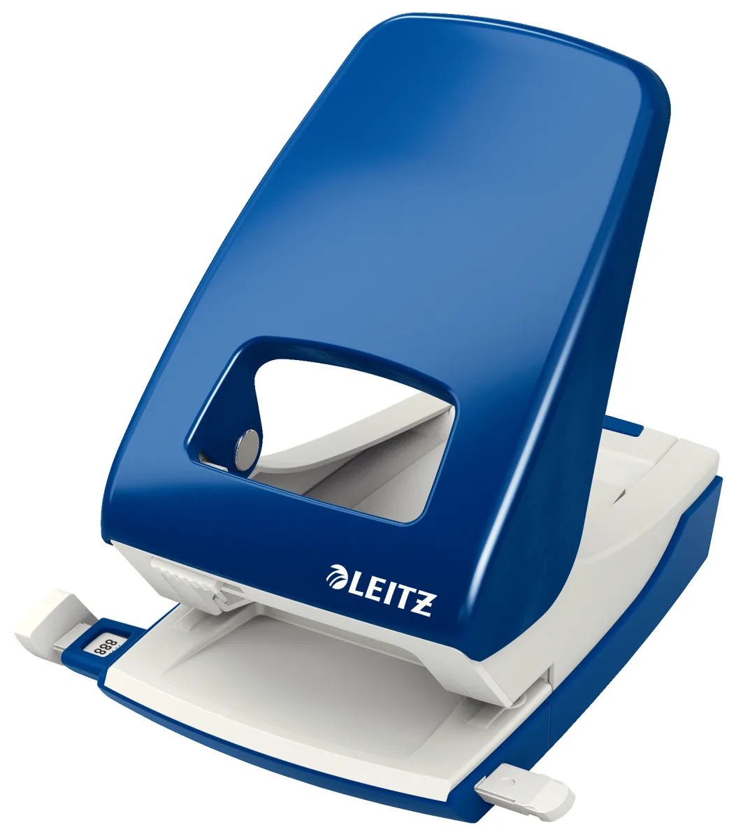 Leitz 5138 perforator metalic 40 coli albastru blocabil