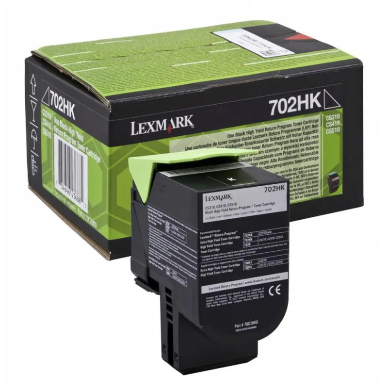Lexmark 70C2HK0 Cartus toner negru, ORIGINAL, Return Program, High Capacity, 4000 pag