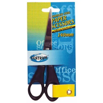 Centrum Foarfeca birou 14cm otel inoxidabil manere plastic