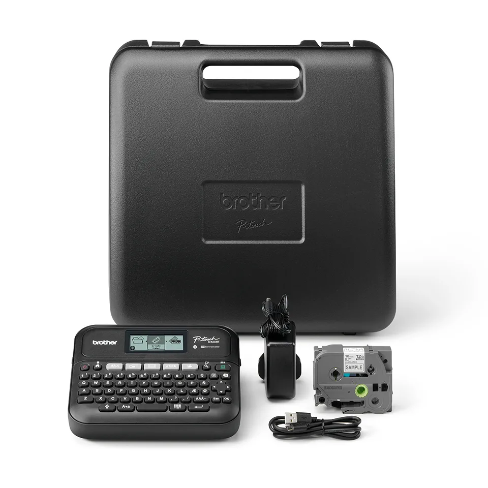 Brother Imprimanta etichete desktop PT-D460BTVP 180 dpi 30 mm/s USB Bluetooth TZe 18mm angle