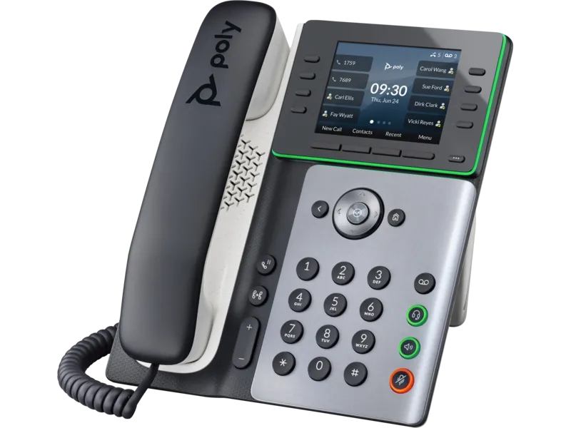 HP Poly Edge E320 IP Phone and PoE-enabled