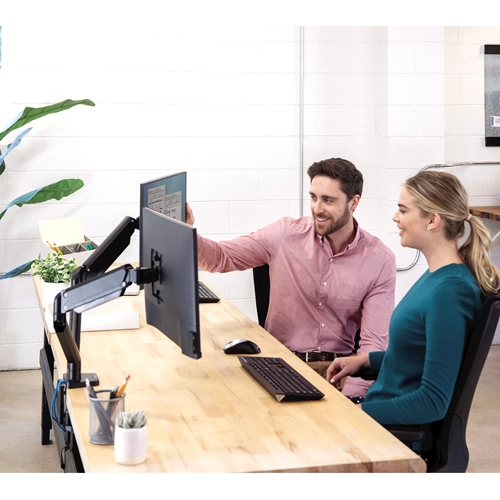 Fellowes Platinum Series Dual Monitor Arm Black brat dublu pentru monitor 