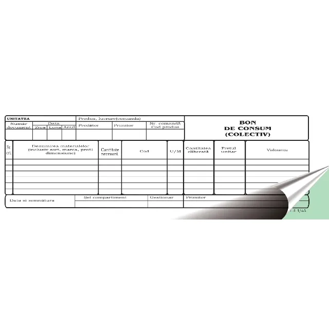 Office Bon consum colectiv 1/2A4 autocopiativ 2exp 50set